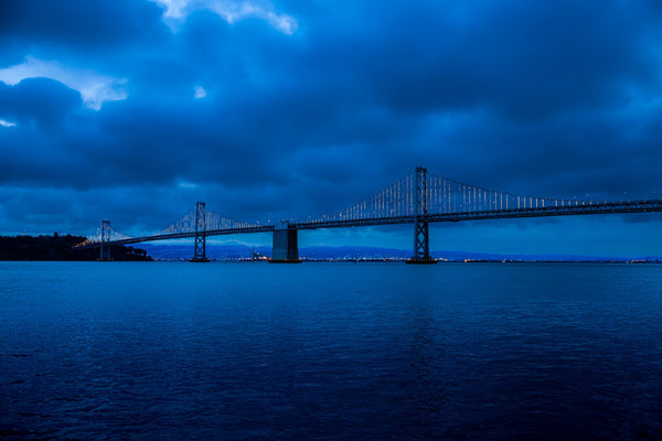 Bay Bridge During The Blue Hour