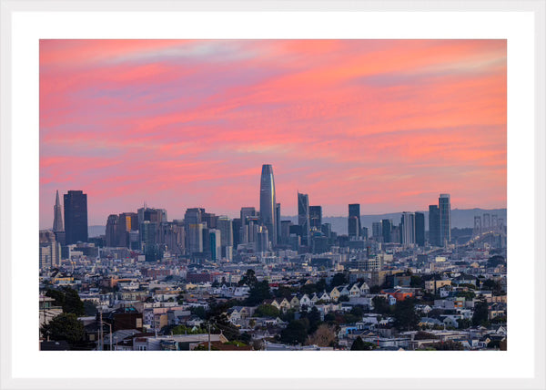 Sunrise over the city scape