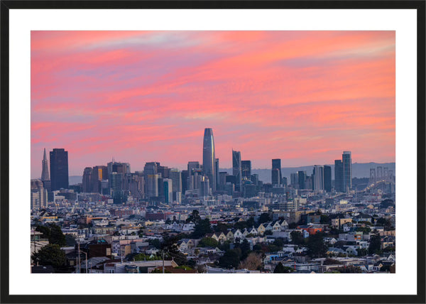 Sunrise over the city scape