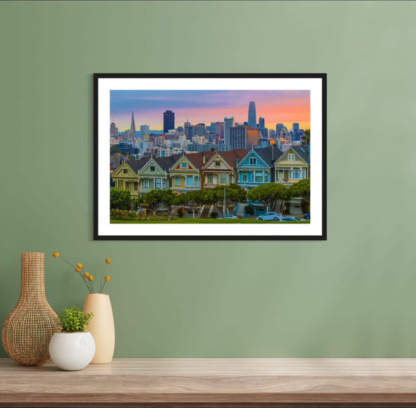 The Painted Ladies in Alamo Square Framed Print