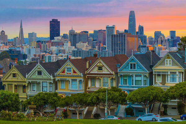 The Painted Ladies in Alamo Square Framed Print