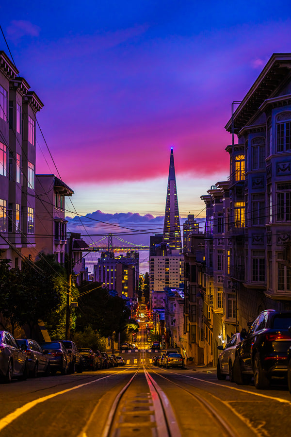 Transamerica Building during Sunrise